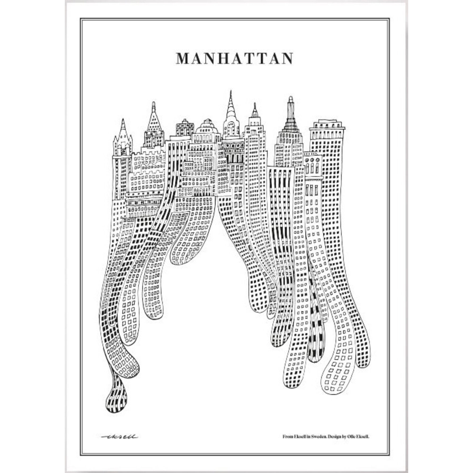 Olle eksell Plakat - Manhattan