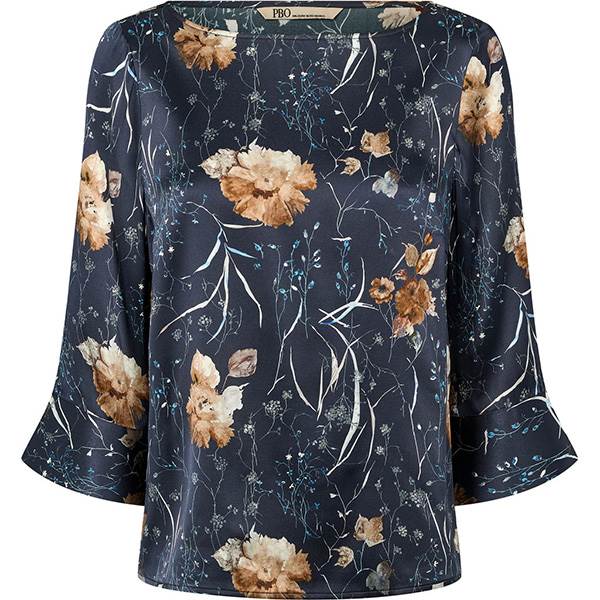 PBO Etta blouse - Dark flower  : Erling Christensen Møbler