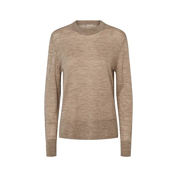 PBO Nella knit blouse - Sand melange  : Erling Christensen Møbler