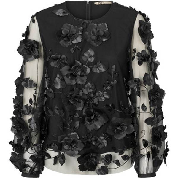 PBO Giron blouse - Black  : Erling Christensen Møbler