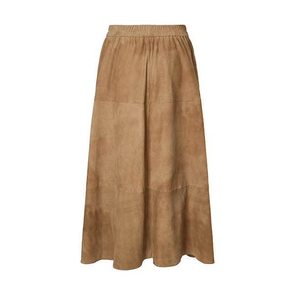 PBO Jono suede long skirt - Camel  : Erling Christensen Møbler