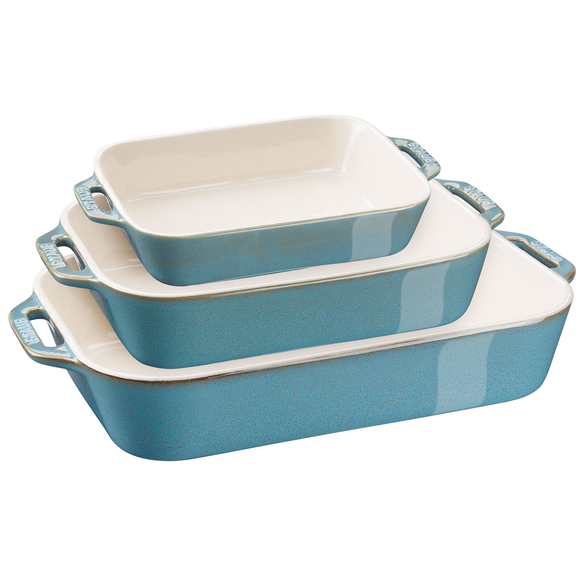 Staub Ildfaste forme, turkis, 3 stk.