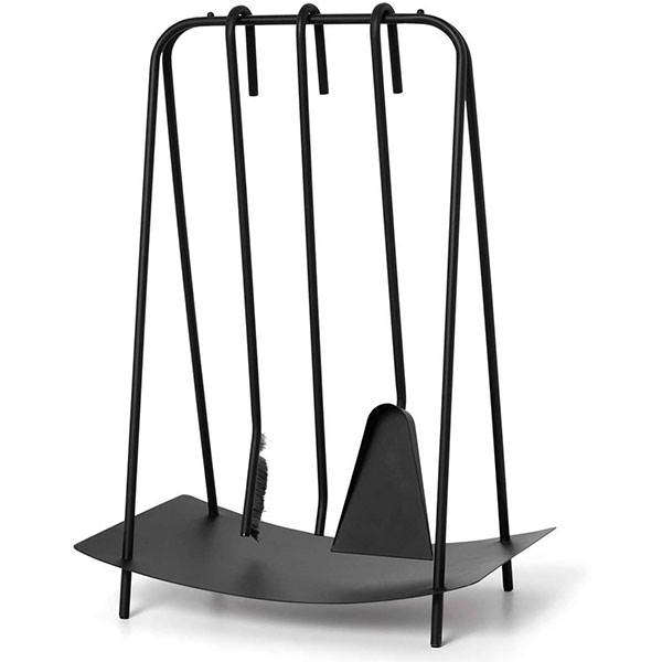 Ferm Living Port Fireplace Tools - Black  : Erling Christensen Møbler