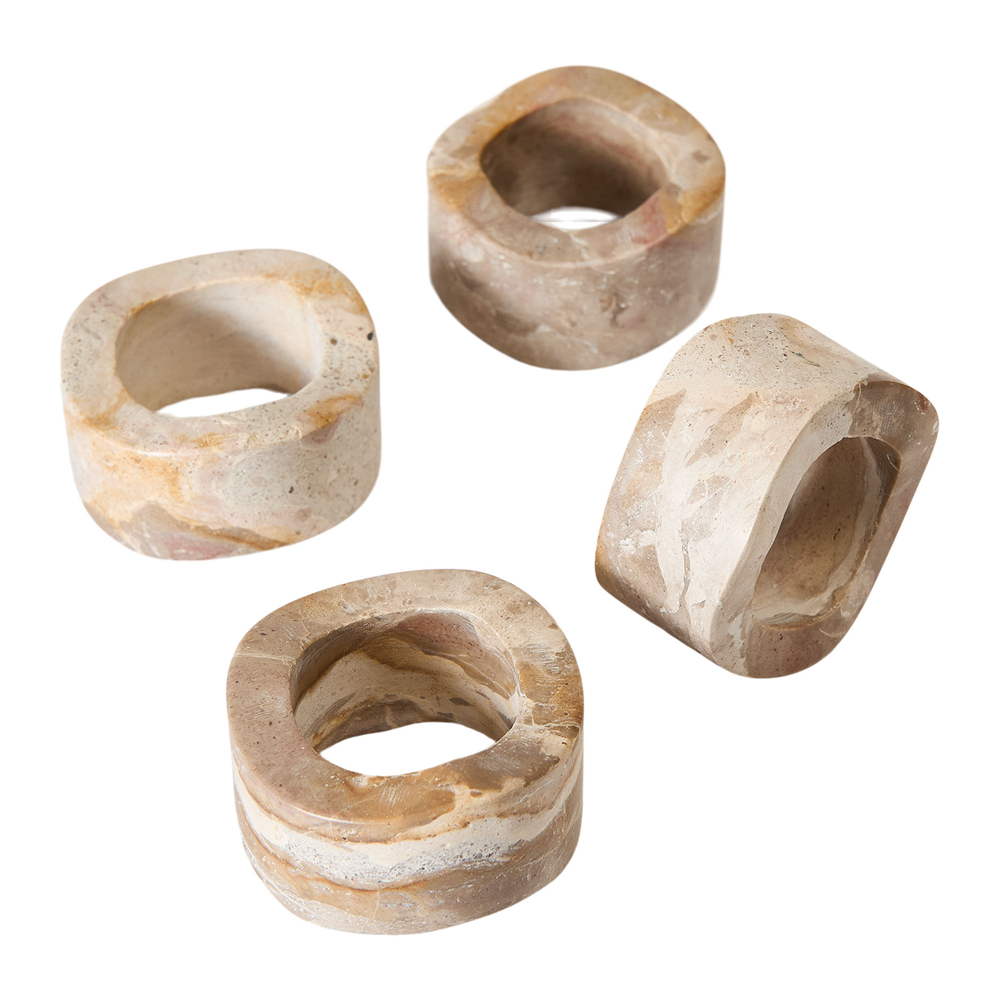 Muubs Vita servietring, seashell, 4 stk.