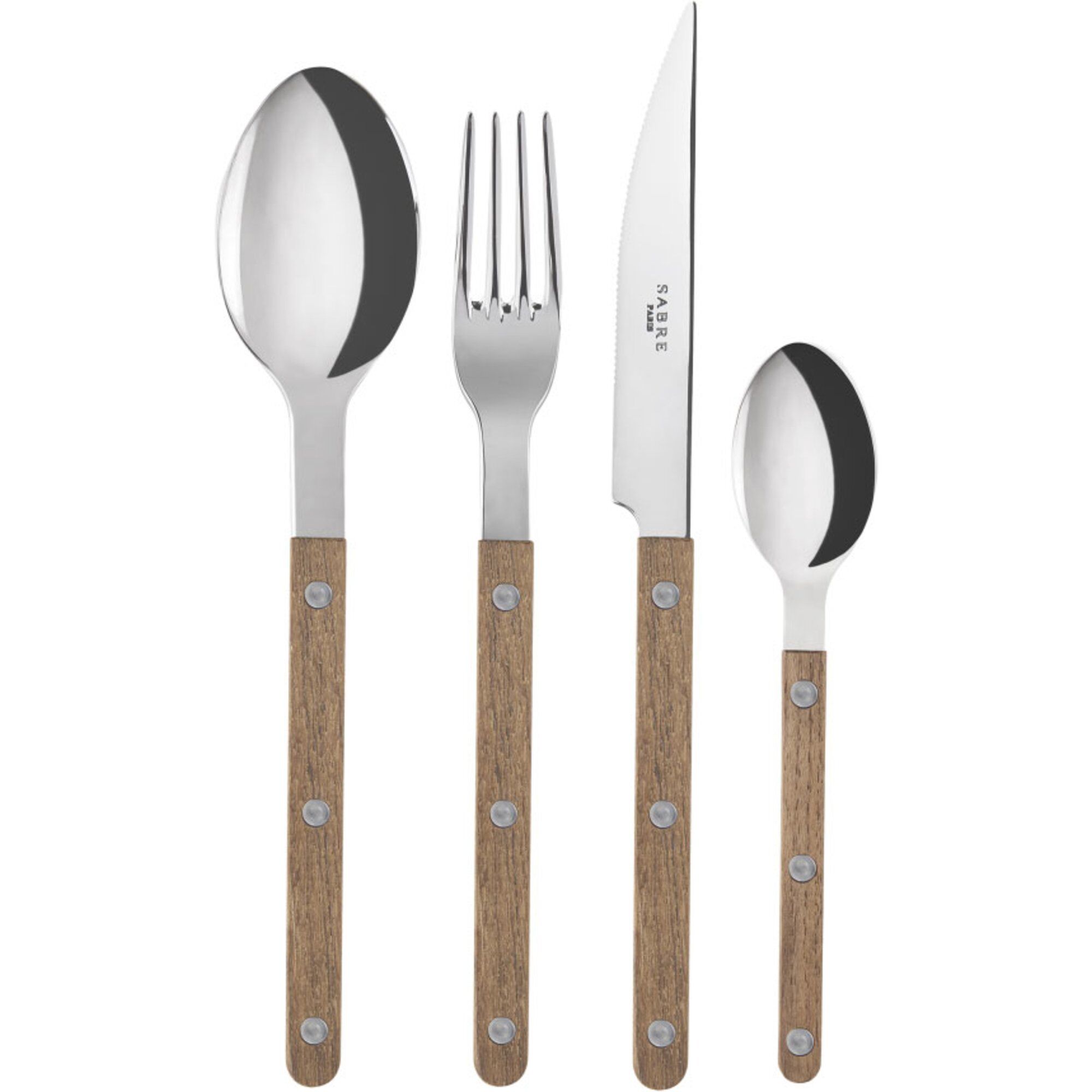 Sabre paris Bistrot Teak bestiksæt 4 dele, teak