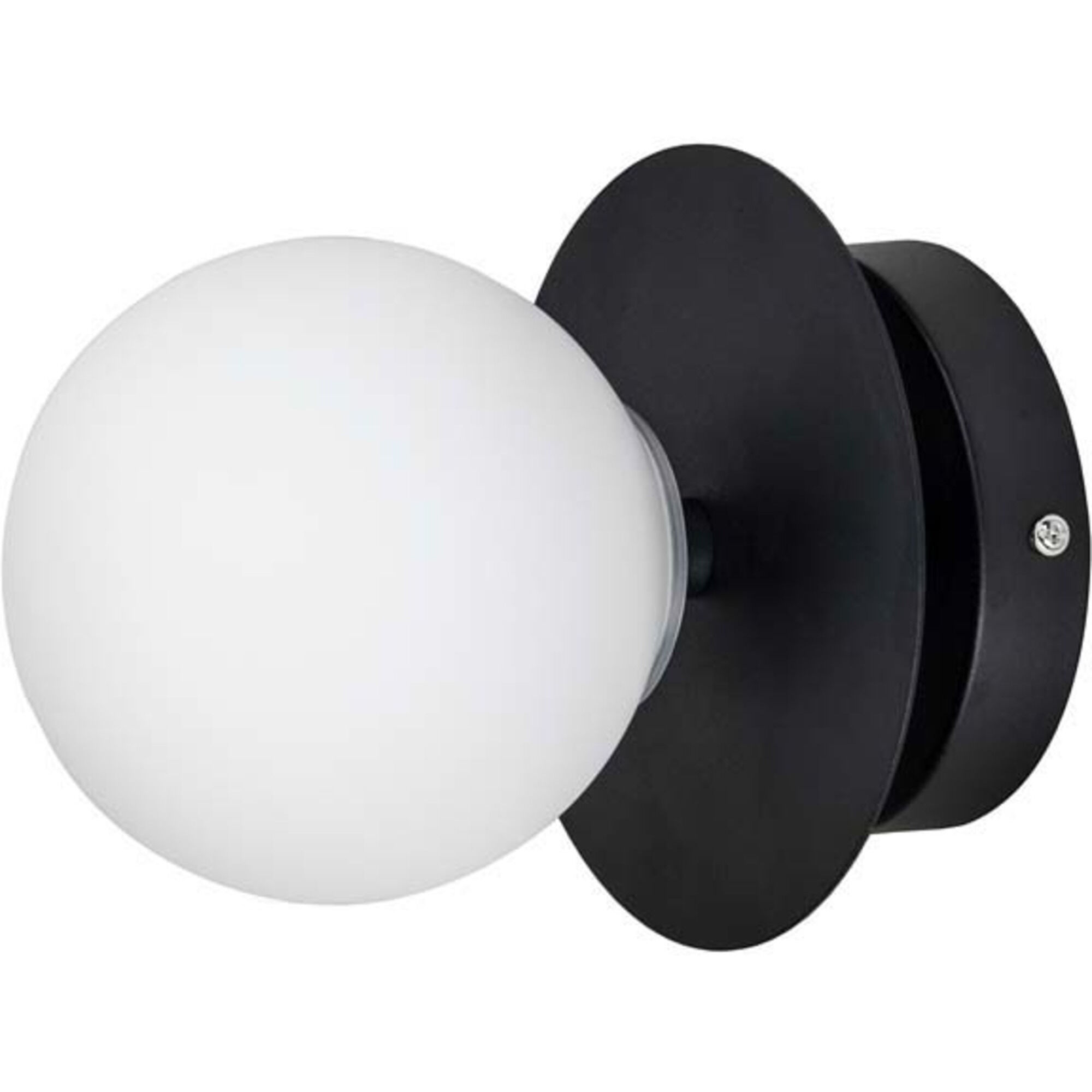 Globen lighting Plafond/Væg Art Deco Lampe, hvid/sort