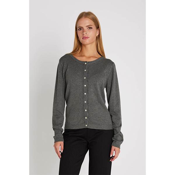 RUE de FEMME Heloise strikket cardigan - Storm grey  : Erling Christensen Møbler