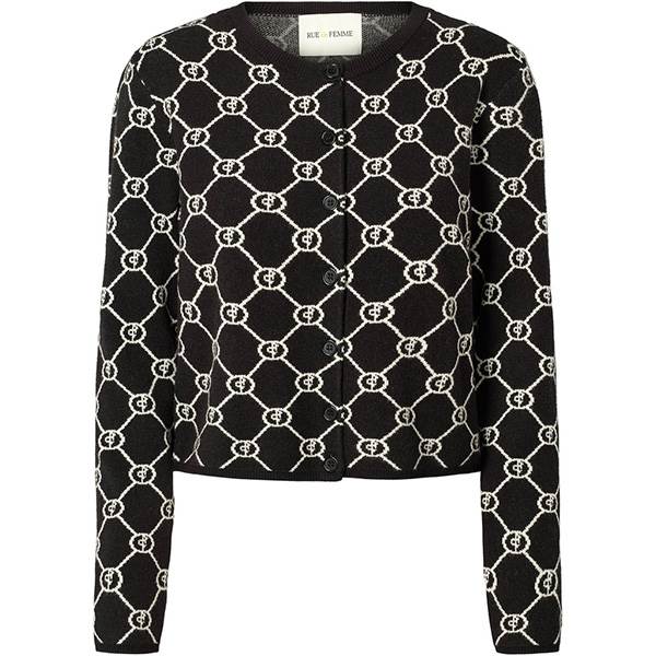 RUE de FEMME Josiane knit cardigan - Black  : Erling Christensen Møbler