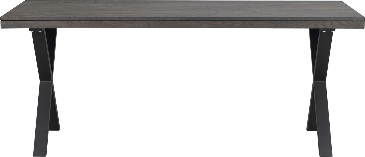 Spisebord Rowico Brooklyn X-ben massiv eg mørkebrun 170x95 cm