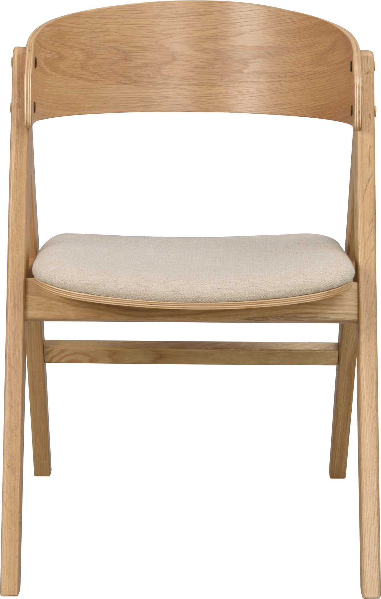 Spisebordsstol med armlæn Rowico Waterton eg/beige polstersæde 2-pak H80ÃB55ÃD61 cm