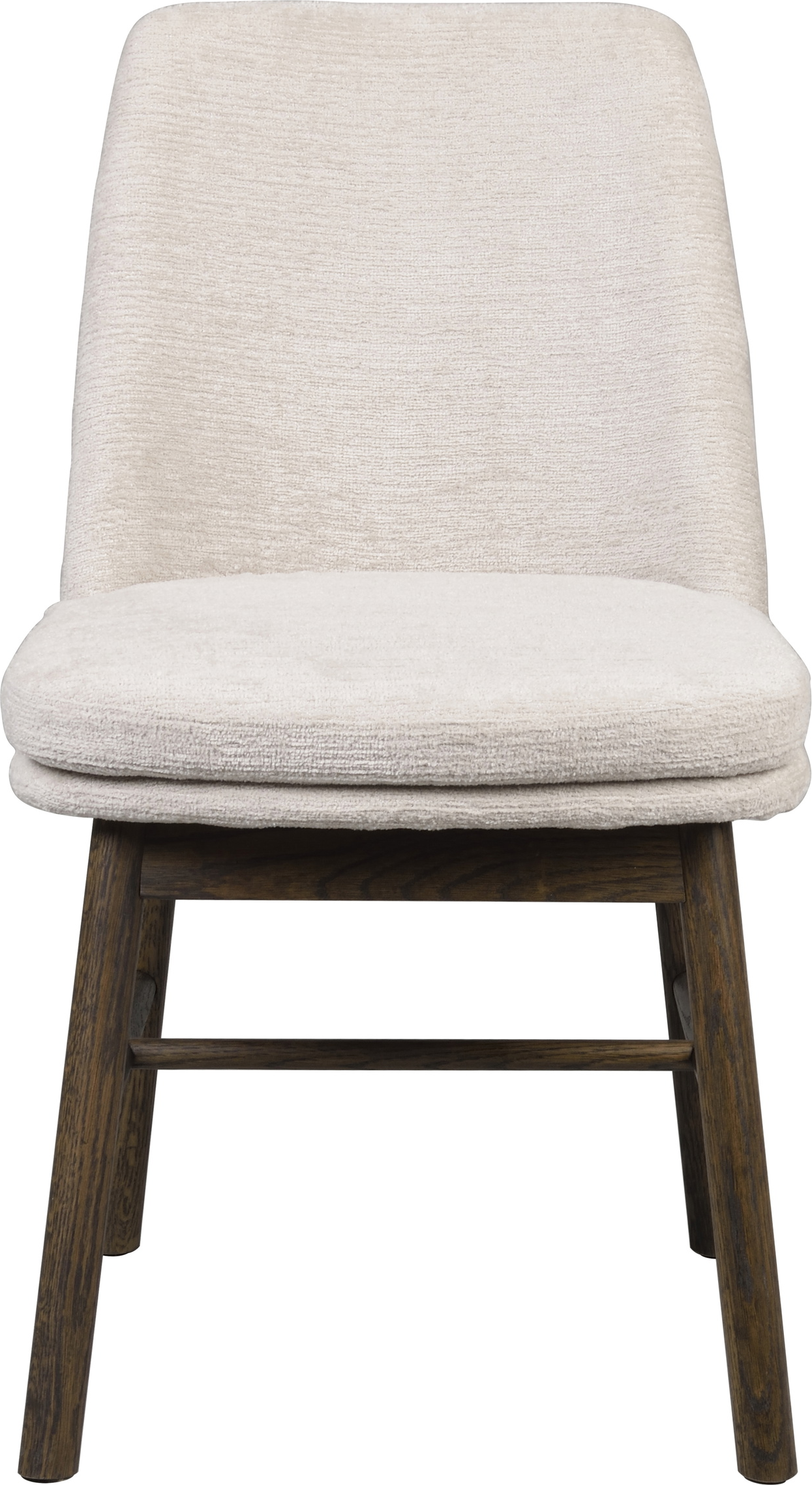 Spisebordsstol Rowico Amesbury 2-pak lys beige/brun stof og egetræsben FSC 100% H84xB49xD58 cm
