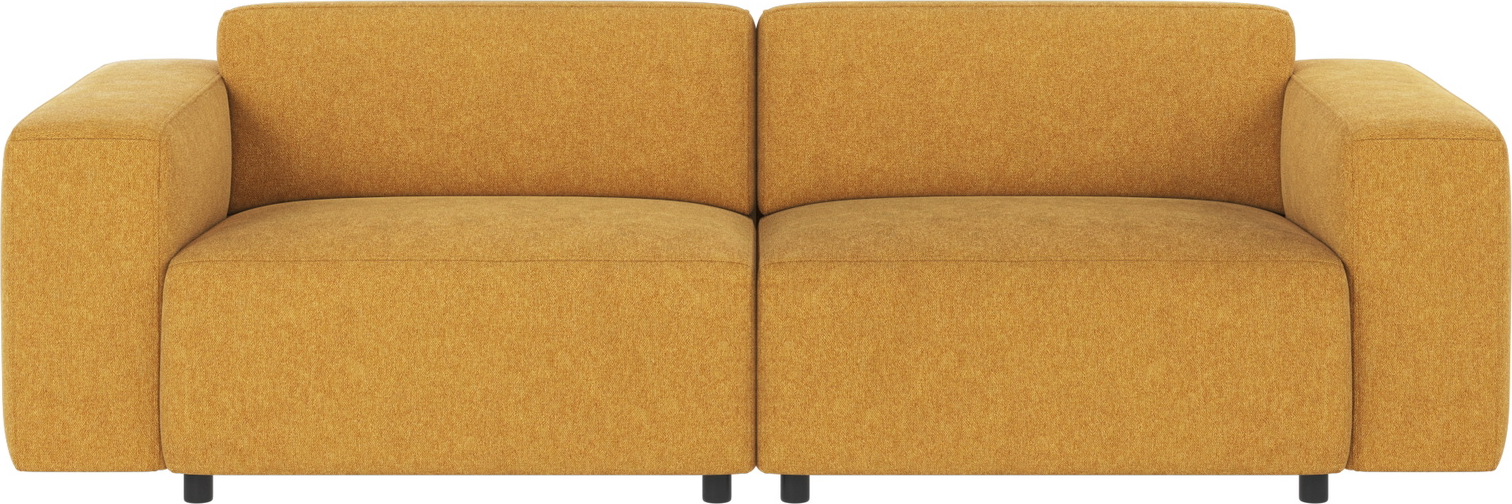 3-personers sofa Rowico Willard gul stof Brenda 68 H70ÃB236ÃD98 cm
