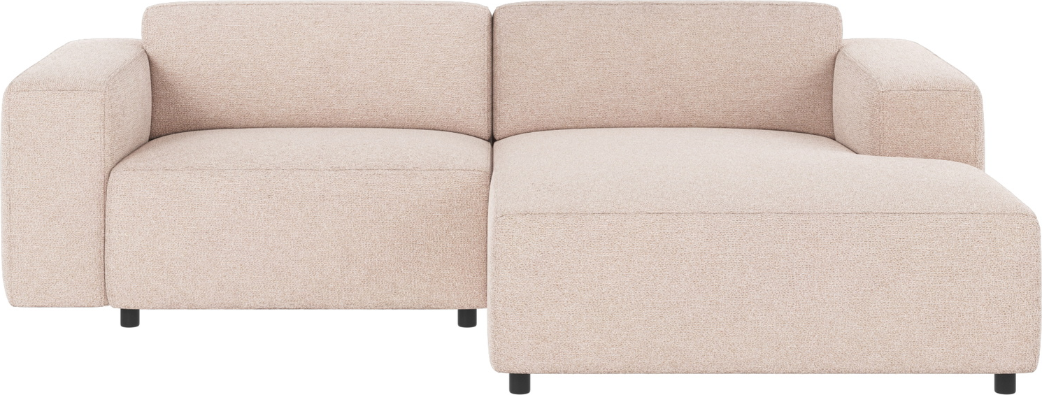 Chaiselongsofa Rowico Willard Max 01 lysebeige polyester/nylon højrevendt B234ÃD161ÃH70 cm