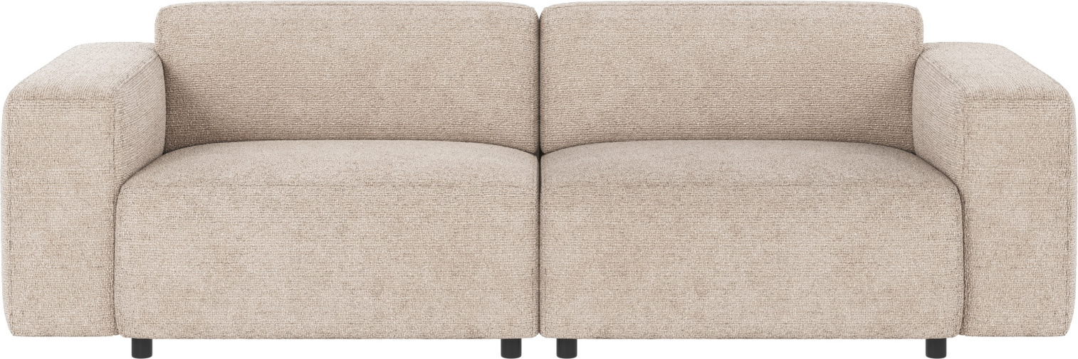 3-personers sofa Rowico Willard Robin lys grå stofsofa modulsofa 236 cm