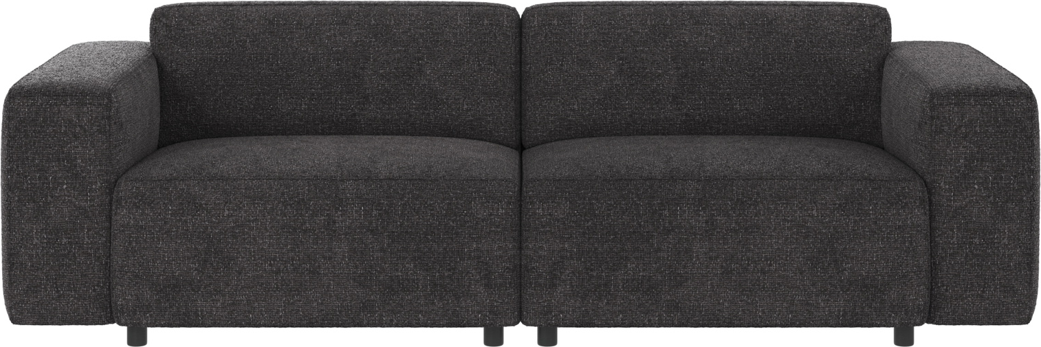 3-personers sofa Rowico Willard Robin 66 mørkegrå stof 100% polyester modulopbygget