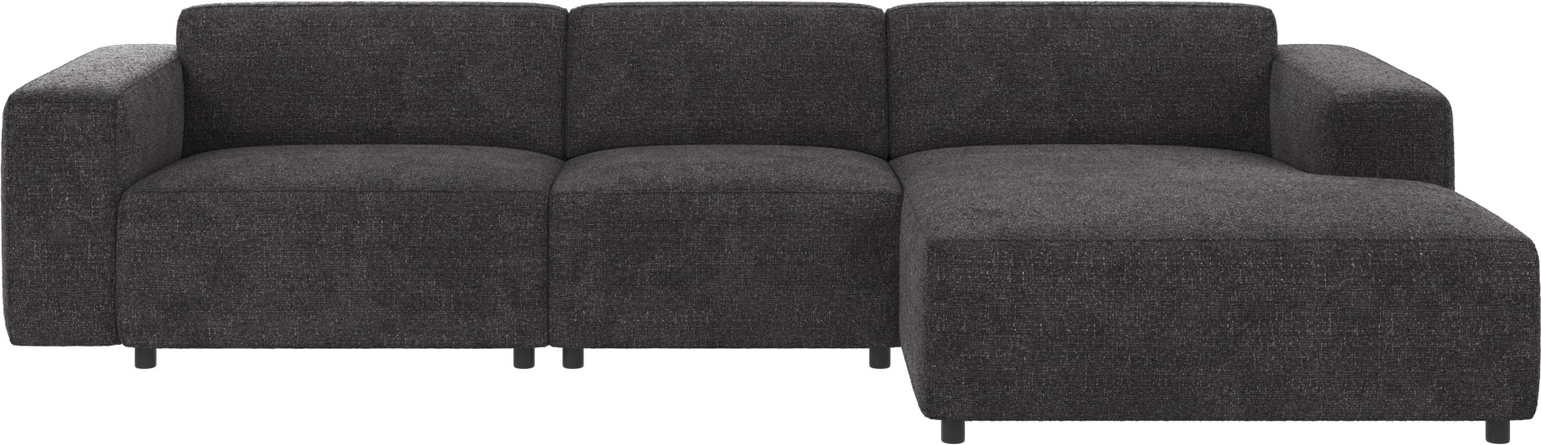 Chaiselongsofa Rowico Willard højrevendt mørkegrå Robin 66 modulopbygget 312Ã161 cm