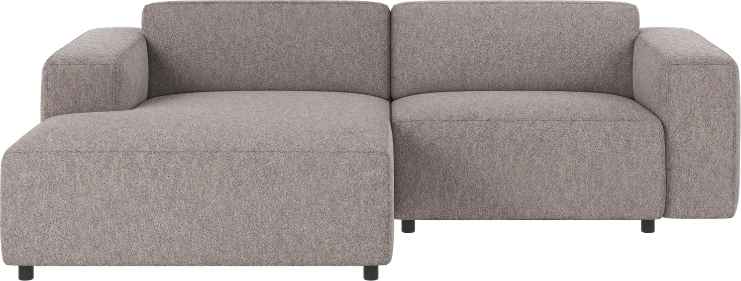 Chaiselongsofa venstrevendt Rowico Willard i gråt Alice 149 stof modulopbygget skandinavisk design