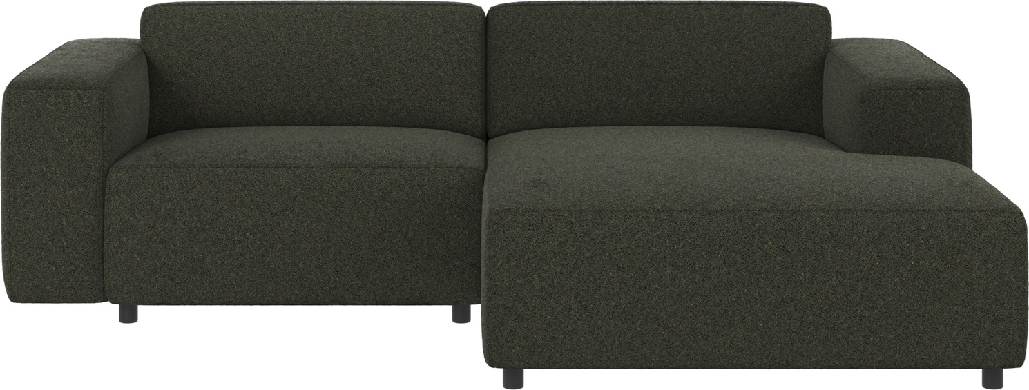 Chaiselongsofa Rowico Willard højrevendt skandinavisk design i grønt Alice 162-stof 234x161 cm
