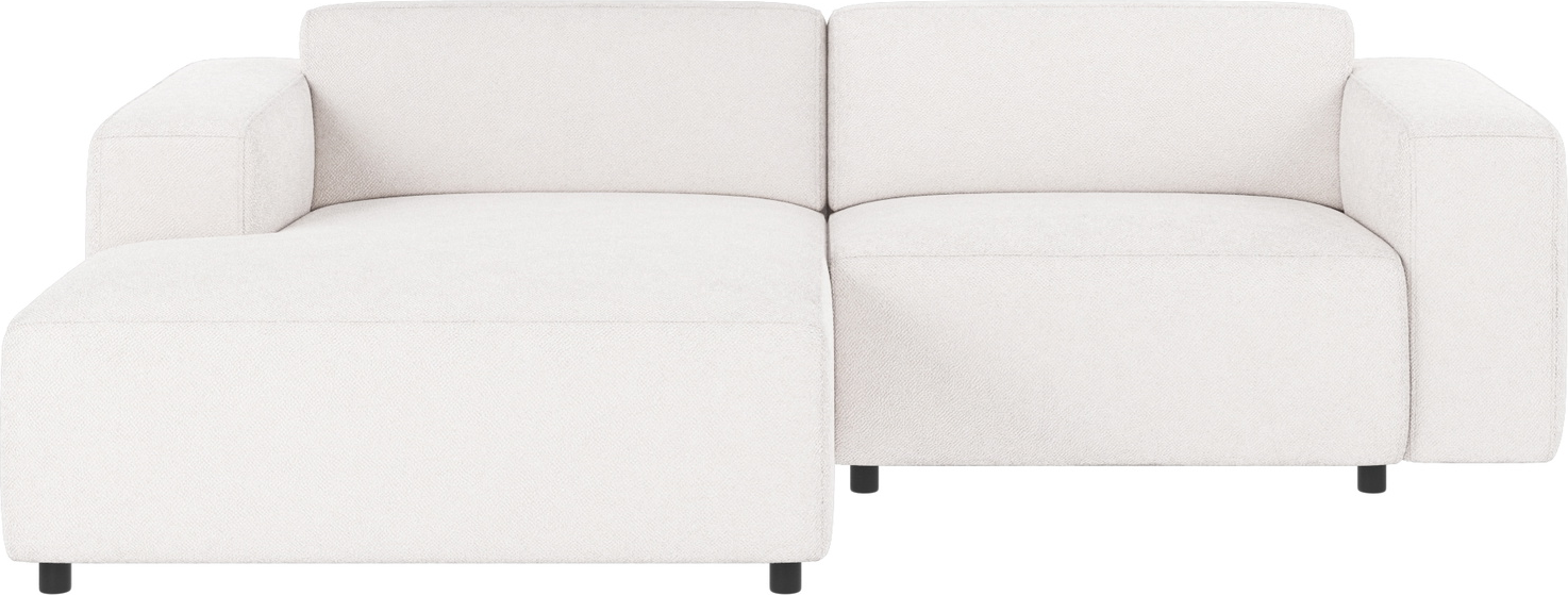 Chaiselongsofa Rowico Willard venstrevendt hvid Bobby 1 stof H70ÃB234ÃD161 cm