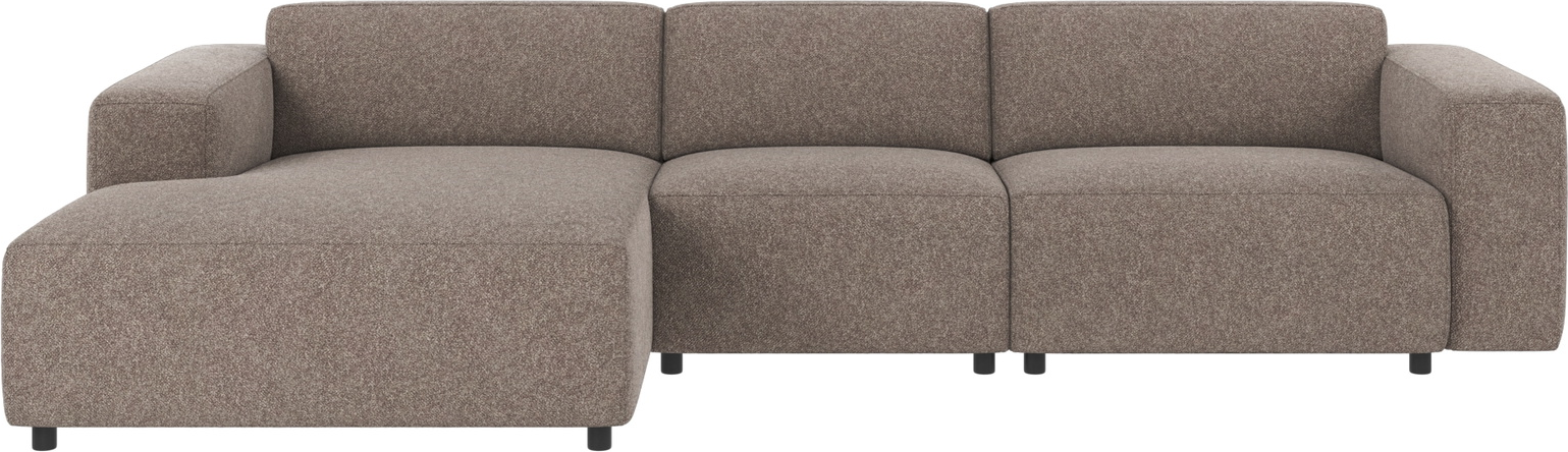 Chaiselongsofa Rowico Willard Venstrevendt Bobby Mørk Beige Skandinavisk Design Polyesterstof FSC-mix