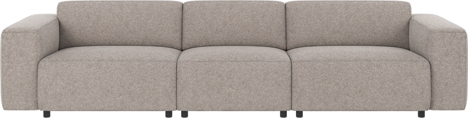 4-personers sofa Rowico Willard Bobby 7 grå modulsofa 314 cm bred slidstærk polyester FSCÂ®-mix stel