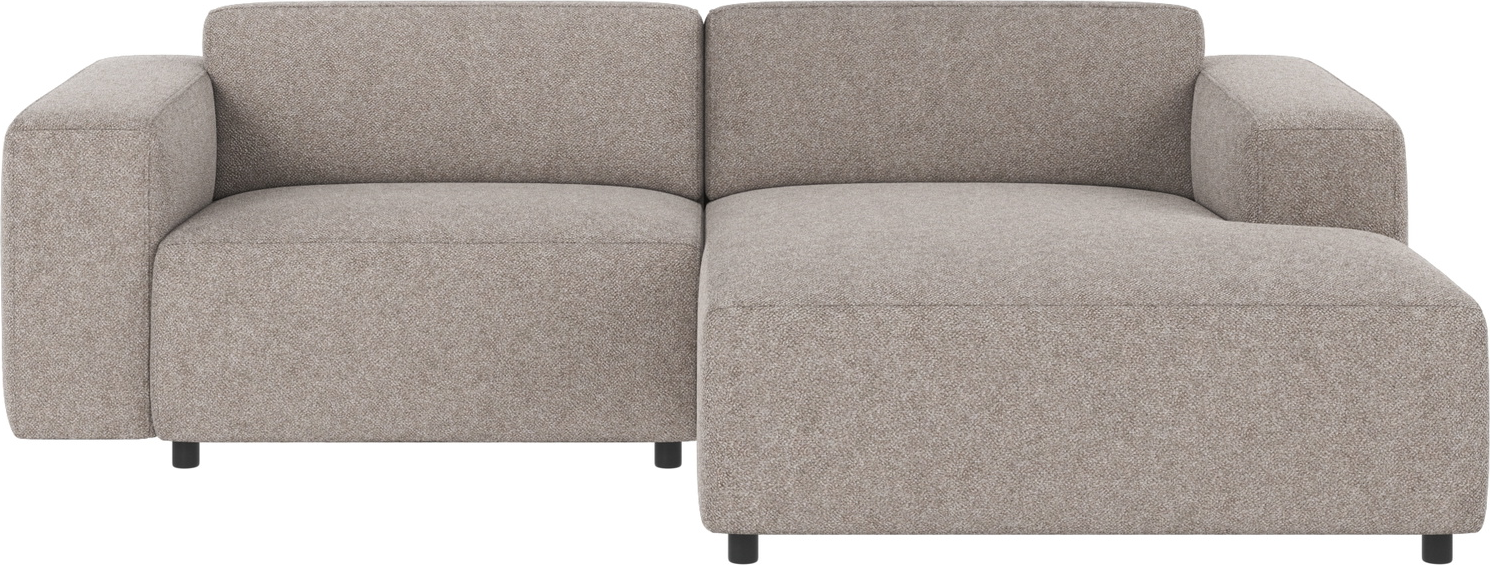 Chaiselongsofa højrevendt Rowico Willard Bobby 7 grå polyester stof 234x161 cm