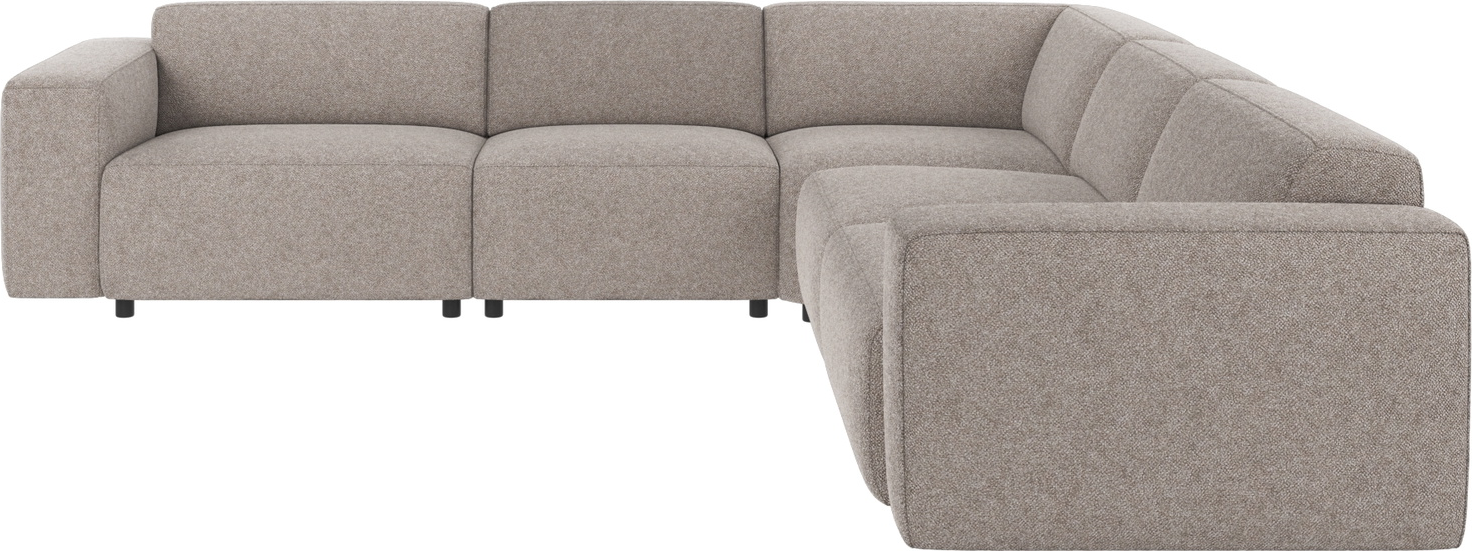 Hjørnesofa Rowico Willard Bobby 7 grå modulopbygget L-formet sofa 297x297 cm
