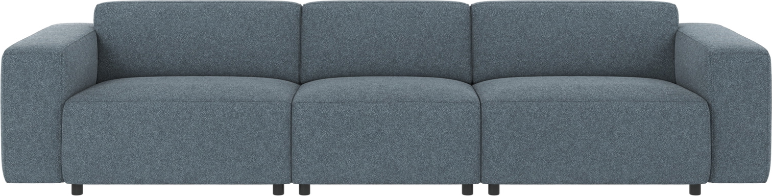 4-personers stofsofa Rowico Willard Bobby 15 mellemblå skandinavisk minimalisme FSCÂ®-mix