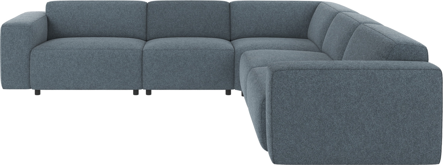 Hjørnesofa Rowico Willard modulsofa i mellemblåt Bobby polyester FSC-mix 297x297 cm