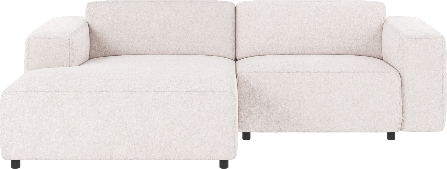 Rowico Willard chaiselongsofa venstrevendt hvid Greg 1 stof 234x161x70 cm