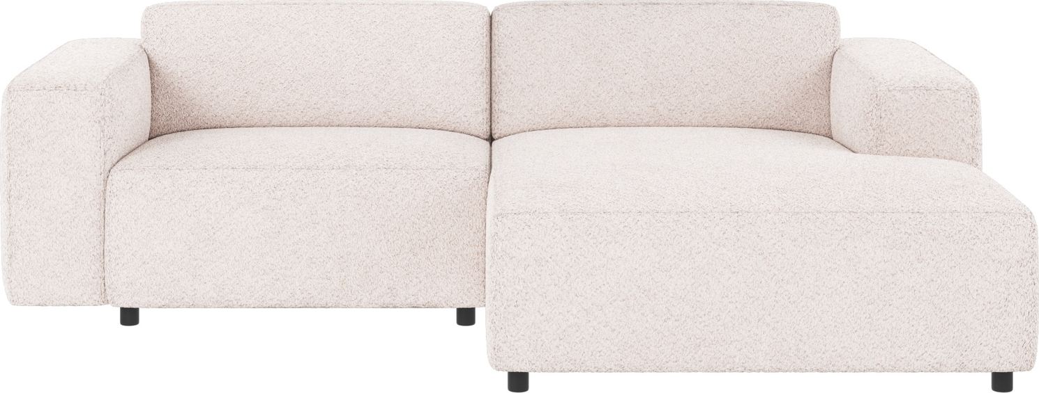 Chaiselongsofa Rowico Willard højrevendt i hvid Anna 1-stof med FSC®-mix ramme