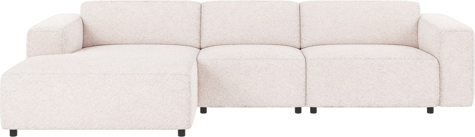 Chaiselongsofa Rowico Willard venstrevendt modulsofa hvid Anna 1 polyester