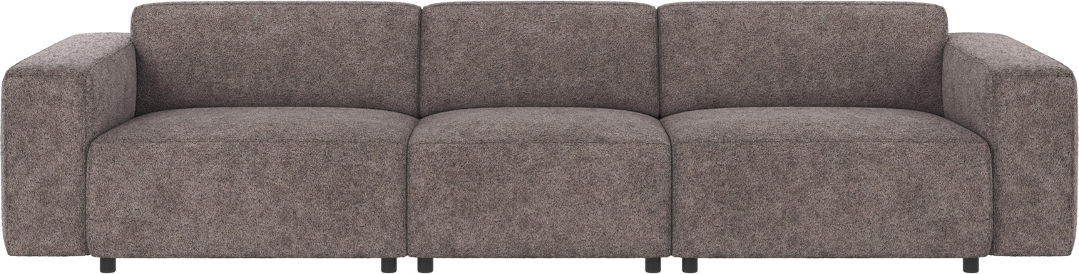 4-personers sofa Rowico Willard modulopbygget 314 cm bred mørkegrå Anna polyesterstof
