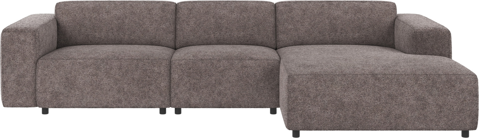 Chaiselongsofa Rowico Willard højrevendt mørkegrå Anna 18 polyester modulopbygget 312Ã161 cm