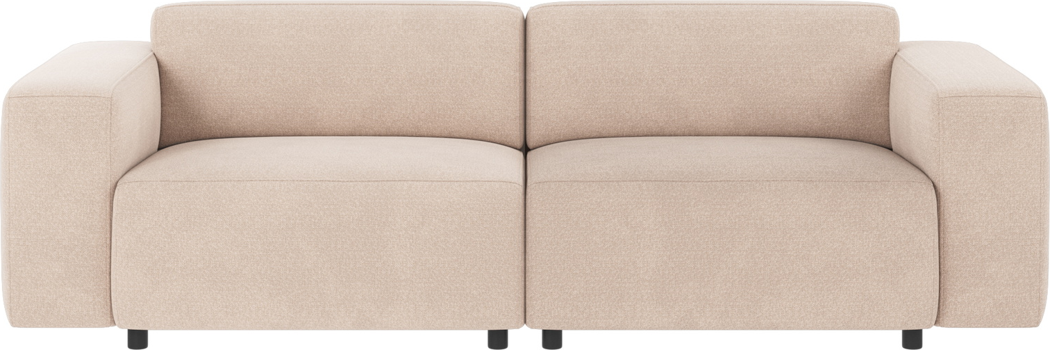 3-personers sofa Rowico Willard Rita 1-stof lysebeige polyester nordisk design