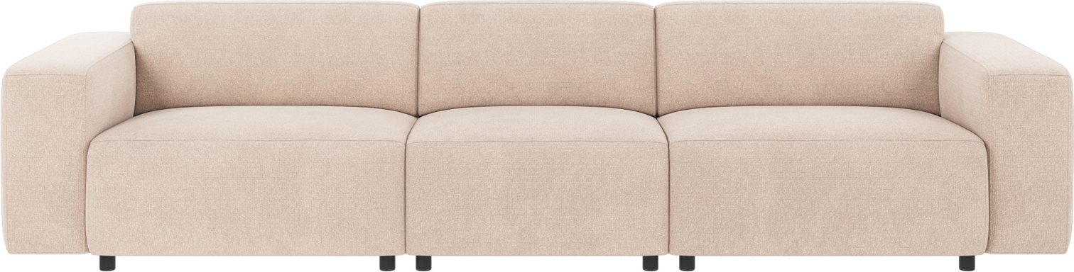 4-personers modulsofa Rowico Willard Rita polyester lysebeige skandinavisk design FSC-mix