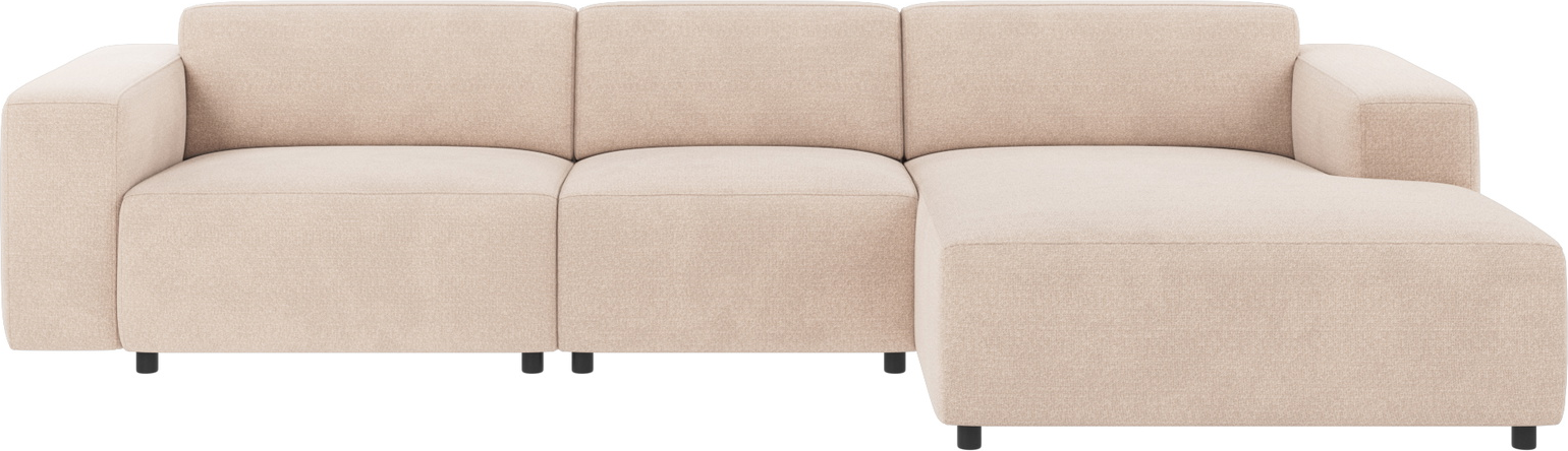 4-personers modulsofa Rowico Willard Rita lysebeige skandinavisk design 100% polyester