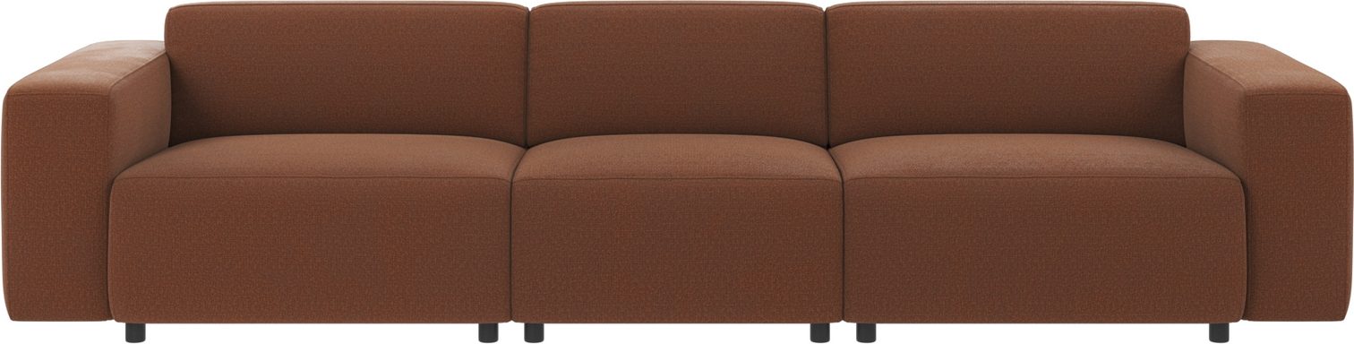 4-personers sofa Rowico Willard Rita 96 rød polyester FSCÂ®-mix modulsofa skandinavisk design