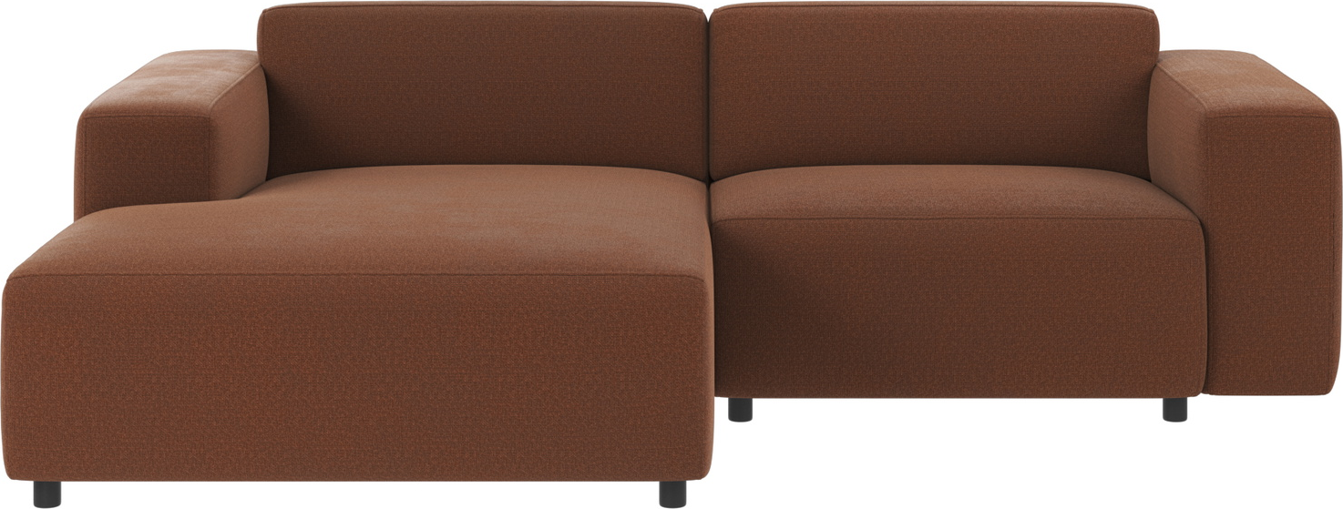 Chaiselongsofa Rowico Willard Rita dybrød polyester 70Ã234Ã161 cm