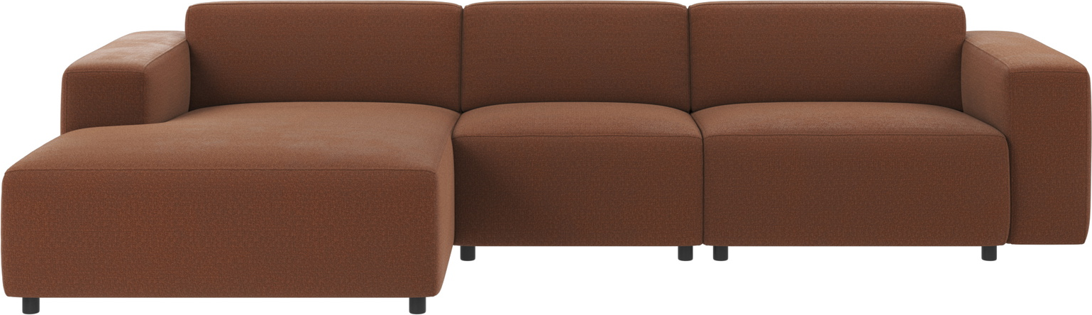 Chaiselongsofa Rowico Willard modulsofa Rita 96 rød L-form 312Ã161 cm