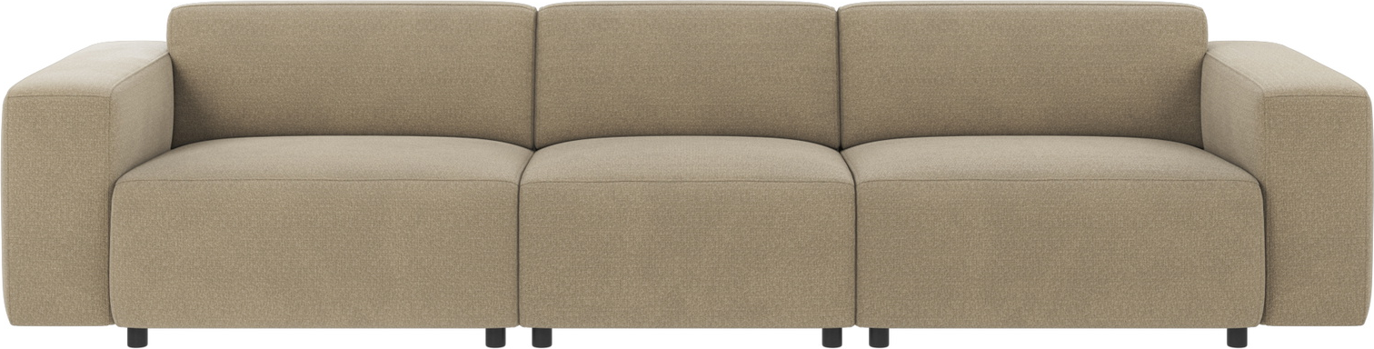 4-personers modulsofa Rowico Willard Rita mørk beige stof