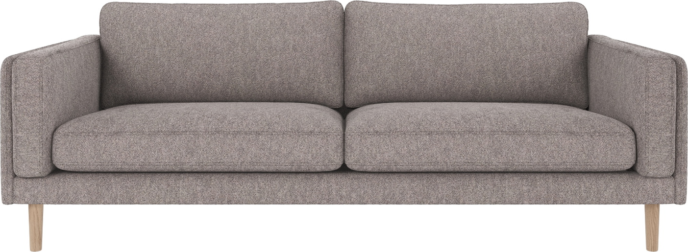 3-personers sofa Rowico Braden Alice 149 grå hvidvasket egetræ H78xB216xD87 cm