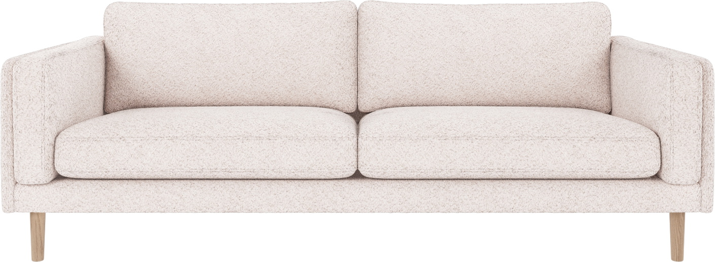 Rowico 3-personers sofa Braden Anna 1 hvid polyester FSC-mix træramme hvidkalkede egben