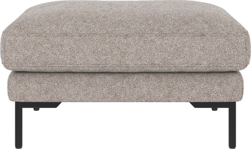 Rowico Corwin skammel puf til sofa Bobby 7 grå stof H45ÃB84ÃD64 cm