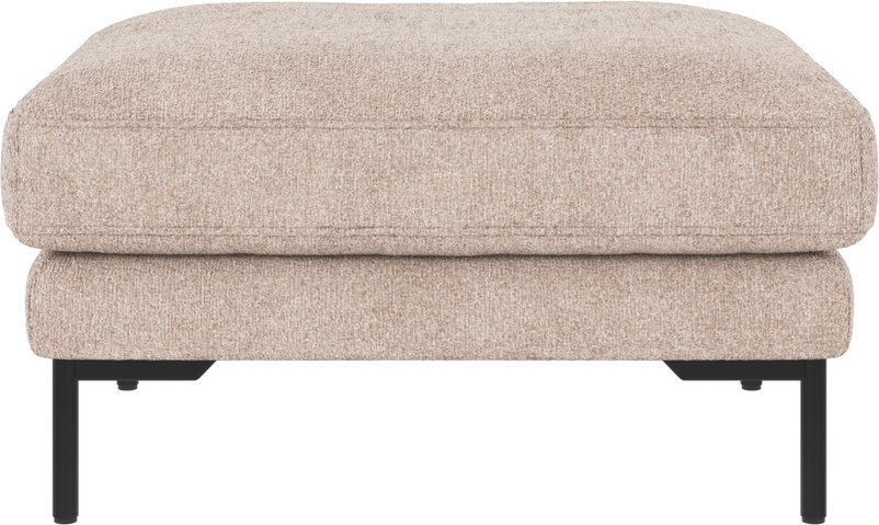 Puf/fodskammel til sofa Rowico Corwin Greg lys beige/sort 45x84x64 cm