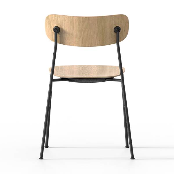 Andersen Furniture Scope spisebordsstol - Sort / Sort / Hvidpig. mat lak : Erling Christensen Møbler