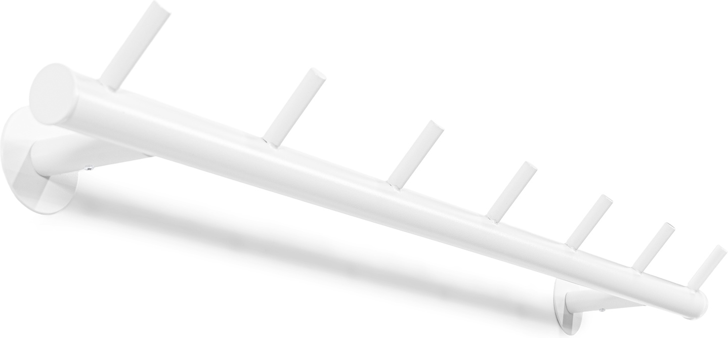 Entréknagerække Spinder Design Odin mat hvidt stål, 8 kroge H8ÃB80ÃD13 cm