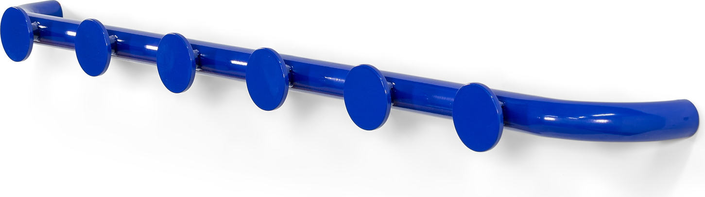 Entréknagerække Spinder Design Retro ultramarin stål 6 kroge 75 cm