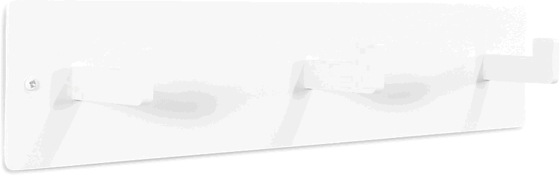 Entréknagerække Spinder Design Leatherman 3 kroge H10ÃB50ÃD7 cm hvid stål