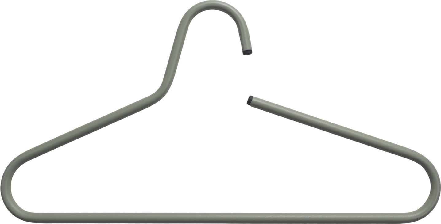 Bøjler 5-pak Spinder Design Victorie støvet grøn stål H21,5xB42 cm